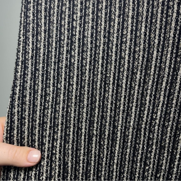 Rachel by Rachel Roy Women’s Black & Beige Ribbed Knit Midi pencil Skirt Size M - Picture 3 of 8